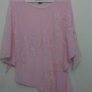 Light pink asymetrical blouse